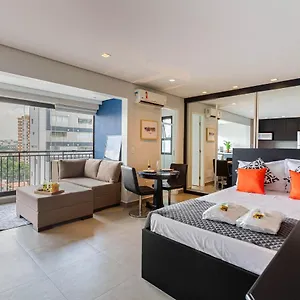 Apartamento Easy Star - Espaçoso Studio Ao Lado Do Aeroporto De Congonhas - Zy01g, São Paulo